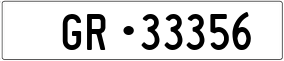Truck License Plate